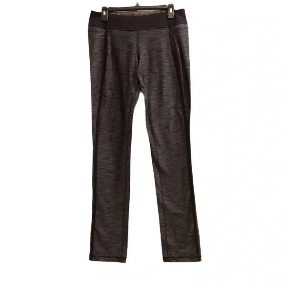 Lululemon Forme Pant Yoga Leggings Pants Women’s Size 10 Heather Grey Black - Picture 1 of 10